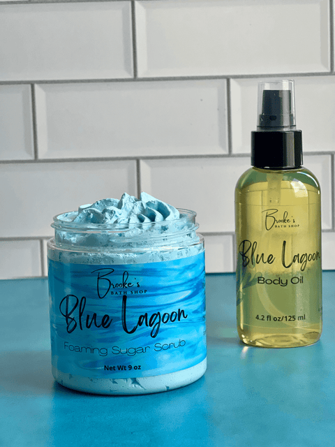Foaming Body Scrub Blue Lagoon Brooke's Bath Shop